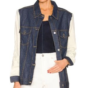 WeWoreWhat Oversized Cable Jacket~ Rinse/ Cream Knit~ Size M/L~ BNWT